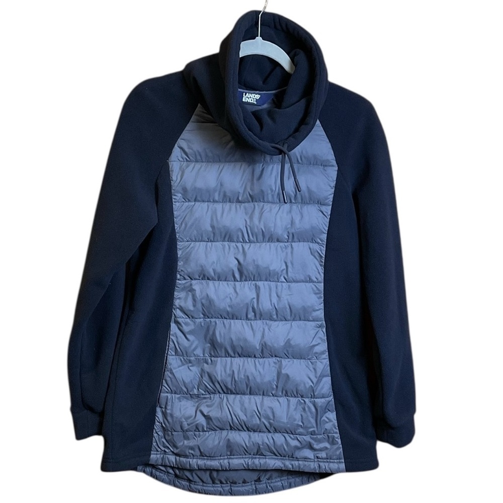 Lands' End Women's Insulated Hybrid Fleece Pullover Size S